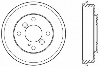 OPEN PARTS bad908410 -  Тормозной барабан